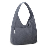 Entchin Women Corduroy Tote Bag Magnetic Button 4 Pockets Premium Casual Tote's Handbag Big Capacity Shoulder Bag